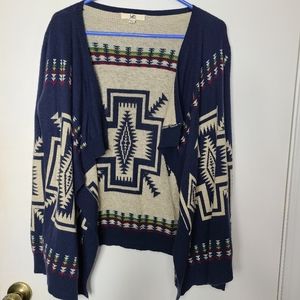 Ya Los Angelas Southwestern Cardigan Sweater Warm